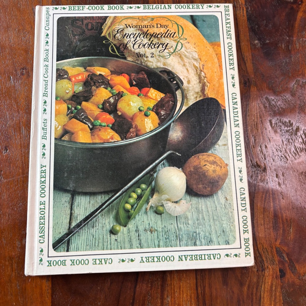 Vintage 1966 Womans Day Encyclopedia of Cookery Vol 2 Hardcover Cookbook